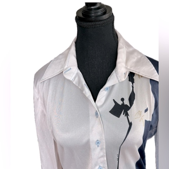 RARE Art Deco vintage 70s Nik Nik disco shirt - Picture 7 of 8